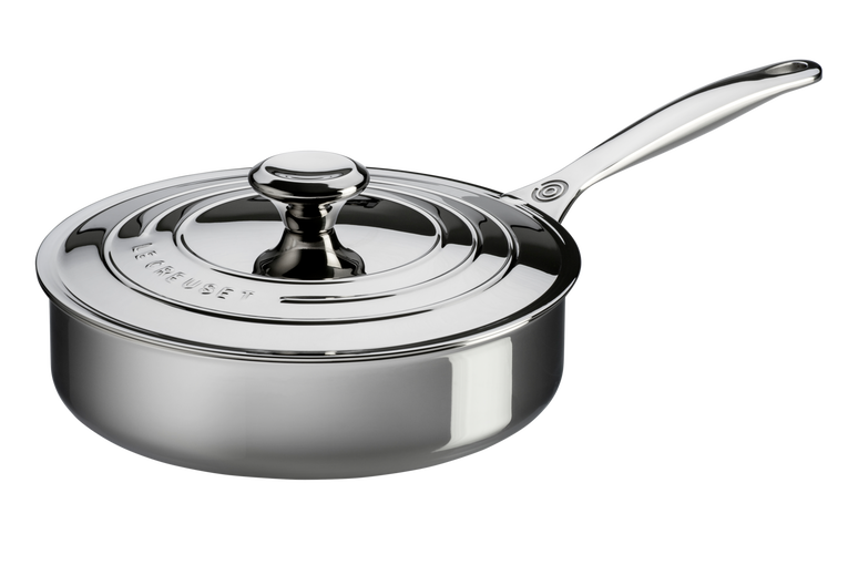 Sauté con coperchio in acciaio inox