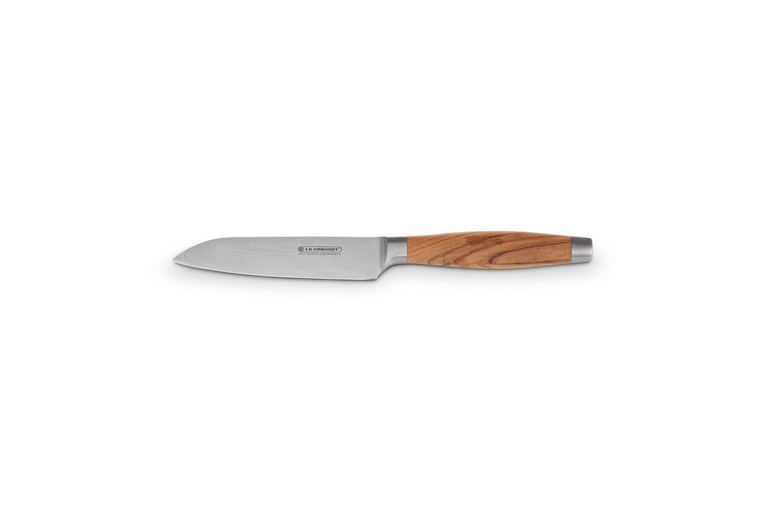 Coltello Santoku con manico in legno