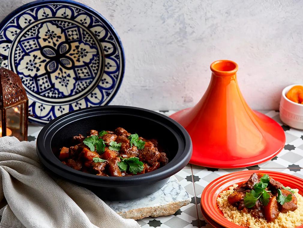 Tajine di agnello e albicocche