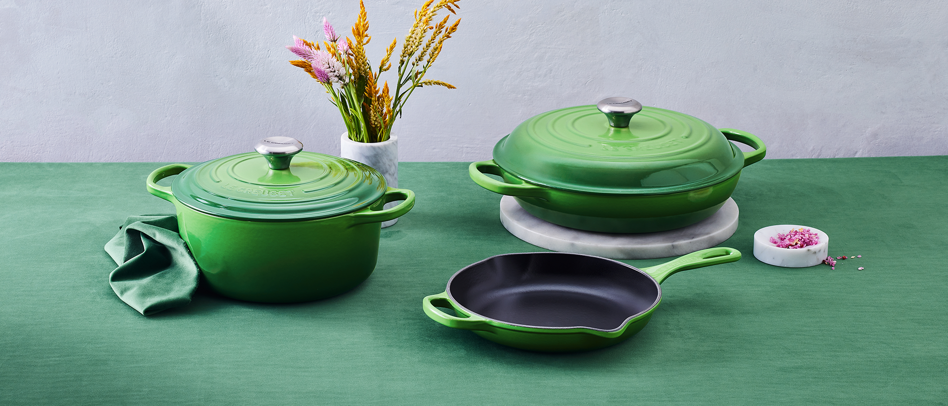 Le Creuset Bistecchiera Grill rettangolare Tradition verde bamboo cm 3 –  Dell'Oso regali