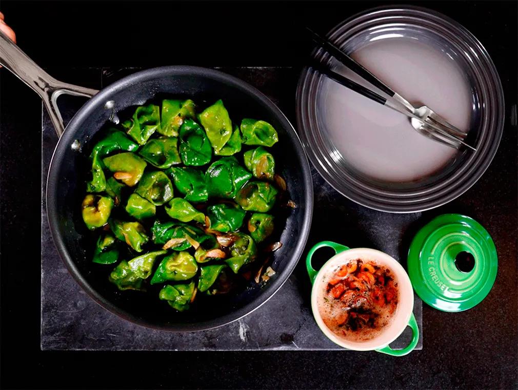 Tortellini agli spinaci